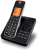 Motorola CD211 - DECT Digitales Schnurlostelefon mit Anrufbeantworter - 1,8' Bildschirm - Schwarz