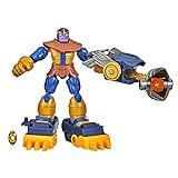 Hasbro F5869 Marvel Avengers Bend and Flex Thanos Fire Mission Figur, 15 cm Skala, biegbares Spielzeug für Kinder ab 4 Jahren, Mehrfarbig