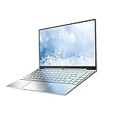Daysky Laptop, V14S 14.1'' Full HD Notebook, Celeron N5095, 12GB RAM, 256GB SSD, Windows 10, USB 3.0, Type C, Hintergrundbeleuchtete Tastatur, Ganzmetallgehäuse, Dünn und Leicht (Silber)