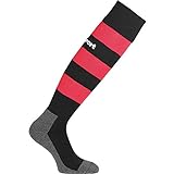 uhlsport Herren Team Pro Essential Stripe Socken, schwarz/Rot, 41-44