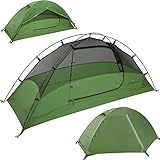 Clostnature 1-Personen Zelt für Camping - Wasserdichtes Outdoor EIN Mann , Ultraleichtes Trekking, mit Kleines Packmaß für Einzelne Person, Strand, F
