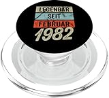 43. Geburtstag Mann 43 Jahre Legendär seit Februar 1982 PopSockets PopGrip für MagS