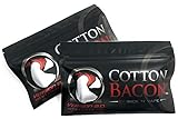ORIGINAL Wick 'N' Vape Cotton Bacon V2 - Dampfer Watte E Zigarette Zubehör/Selbstwickler Watte - 2 Packungen-Sparset