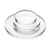 Acrylglas-Zuschnitt Rund – Ø 300 mm, 2 mm stark, Kreiszuschnitt aus Acryl als transparente Acrylglas- Platte, beidseitig foliert, geprüfter UV-Schutz, bruchfest & vielseitig anwendbar