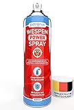 Wespen Power Spray 500ml gegen Wespen & Wespennester - Wespenspray mit 4 Meter Power-Düse sowie Sofort- & Langzeitwirkung - hochwirksam & hergestellt in Deutschland