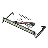 Sankuai 1Set RC-Auto-Dach-Lampe LED-Lichtleiste mit CH3-Steuermodul für 1:10 RC-Raupen Axial SCX10 90046 für Jeep Wrangler JK Rubicon-Körper (Farbe : 48 LED)
