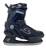 Cox Swain Schlittschuhe Frost, Softboots für Kinder und Erwachsene, Anfänger/Fortgeschrittene, Bequeme Passform, Edelstahlkufe vorgeschliffen Gr. 43
