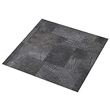 Irfora PVC-Laminat-Dielen Selbstklebend PVC-Fußboden-Set PVC Bodenbelag Bodendiele 5,11 m² Holzoptik Grau/Mono-Muster