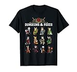 Fox Adventurers Funny Tabletop RPG D20 Rollenspiel Gamer T-Shirt