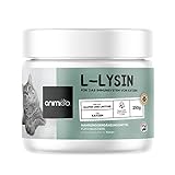 Animigo L-Lysin für Katzen - 250g Pulver - Reine Aminosäure L-Lysine für das Immunsystem, die Abwehrkräfte und das Wohlbefinden Ihrer Katzen - Natürliche Inhaltsstoffe & Vitamine für Katzen
