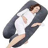 Wndy's Dream Schwangerschaftskissen Stillkissen Premium XXL U-förmiges Schwangerschaftskissen Body Pillow voor slaap, zijslaapkussen 2.9KG