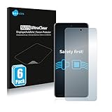 Savvies 6X Schutzfolie kompatibel mit Samsung Galaxy A51 Displayschutz-Folie Ultra-transparent