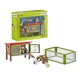 Schleich 42420 Farm World Spielset - Kaninchenstall, Spielzeug ab 3 Jahren,25 x 10 x 16 cm