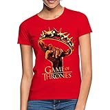 Spreadshirt Game of Thrones Logo Frauen T-Shirt, L, Rot