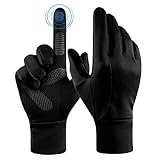 FanVince Handschuhe Herren Winter Arbeitshandschuhe Winter: Fahrradhandschuhe Thermohandschuhe Damen Winterhandschuhe Touchscreen Thermo wasserdichte Fahrrad Mann L