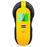 FOLAI Elektronische Zentralsuche 4-in-1 Metall AC Stud Detektor Wand Draht Scanner Holz Finder mit LCD Display und Piepton-Warnung, Orange05