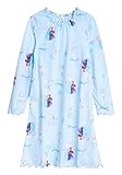 Disney Die Eiskönigin 2 Nachthemd Mädchen, Anna und ELSA Kleid Sommer, Langarm Kleid Schlafanzug Mädchen 3-12 Jahre, Geschenke für Mädchen (Blau, 7/8 Jahre)