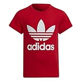 adidas Unisex Baby Trefoil Tee T-Shirt, (rojint) / weiß, 8 años