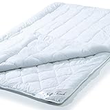 aqua-textil Soft Touch 4 Jahreszeiten Bettdecke 155 x 220 cm Steppdecke ca 520gqm Füllung atmungsaktiv Decke Winter Sommer