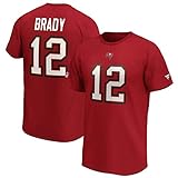 Fanatics NFL T-Shirt Tampa Bay Buccaneers Tom Brady 12 rot Iconic Name & Number Trikot Jersey (L)