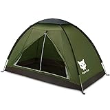 Night Cat Ruckzuck Zelt 1 Personen Mann Wasserdicht Zelt Leicht Camping Atmungsaktiv Einfache Einrichtungs für Outdoor Wandern Doppelschicht