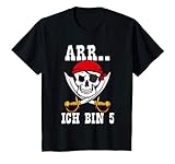 Kinder Kinder 5. Geburtstag Arr Piraten Jungen Matrose Piratenparty T-Shirt