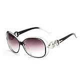 Westeng Frauen polarisierten Sonnenbrillen Dame Brillen mit großem Rahmen UV 400 Schutz für das Fahren/Angeln/Golf,Schwarz