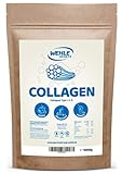 Collagen Pulver 1kg - Kollagen Hydrolysat Peptide I Eiweiß-Pulver Geschmacksneutral I Wehle Sports Made in Germany Kollagen Typ 1 2 3 Lift Drink
