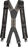 Lahti PRO Hosenträger Arbeit für Herren | 5cm Breit | Y Style Form Shape | für Shosen, Arbeitshosen, Motorradhose | mit sehr Starken 4 Metall Clip | für Männer und Damen elastisch, verstellb