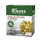 Knorr Tortellini Tricolore mit Käsefüllung 5 kg, 1er Pack (1 x 5 kg)