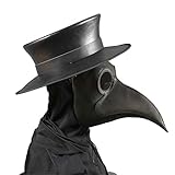 Huntfgold WESTLINK Schnabelmaske Pest Arzt Maske Vögel Schwarz Lange Nase Steampunk Maske