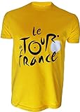 Le Tour de France Jungen T-Shirt, offizielle Kollektion, Kindergröße für 6- bis 8-Jährige gelb