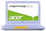 Acer Aspire one Happy 2 25,7 cm (10,1 Zoll) Netbook (Intel Atom N570, 1,6GHz, 1GB RAM, 250GB HDD, Intel 3150, Bluetooth, Win 7 Starter) gelb