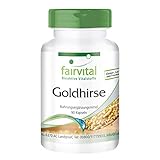 Goldhirse Kapseln - Haar Vitamine HOCHDOSIERT - mit Vitamin B5 und L-Cystein - VEGAN - 90 Kapseln