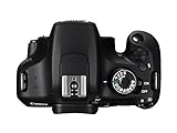 Canon EOS 1200D SLR-Digitalkamera (18 MP APS-CCMOS-Sensor, 7,5cm (3 Zoll) LCD-Display, Full HD, nur Gehäuse) schwarz