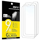 NEW'C 3 Stück, Panzer Schutz Glas für iPhone 13 und iPhone 13 Pro (6,1), Frei von Kratzern, 9H Härte, HD Displayschutzfolie, 0.33mm Ultra-klar, Ultrabeständig