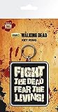 GB Eye Gerahmter Kunstdruck, The Walking Dead-Fight The Dead Schlüsselanhänger, Mehrfarbig