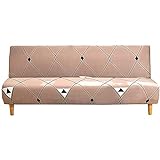 WOYBF Sofa-Schutzhülle Armlose Sofa-Bettabdeckung Clic Clac,Spandex-Stretch-Futon-Schutzhülle,Rutschfester,elastischer,Faltbarer Couch-Sofa-Schutz,passend für 2-3-Sitzer (Farbe:I,Größe:XL(185-210