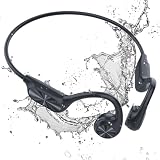 MONODEAL Kopfhörer Schwimmen, IP68 Knochenschall Kopfhörer Bluetooth 5.3 Sport Bone Conduction Kabellos Schwimmen Eingebaute 32GB MP3-Player Speicher, Open Ear Kopfhörer für Schw
