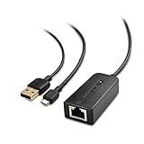 Cable Matters Micro USB Ethernet Adapter (Fire Stick Ethernet Adapter, Fire TV LAN) bis zu 480Mbps für Streaming Sticks, einschließlich Chromecast, Google Home Mini und mehr