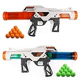 RuiDaXiang Kinder spielzeugpistole,2pcs Dual Battle Pack, Foam Ball Air Powered Shooter Toy Gewehr Für Kinder ab 6+ Jahren,Teenager, Erwachsene