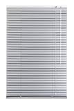 Lichtblick Aluminium Jalousie, Alu-Jalousie mit Klemmträgern und Wandmontageclips für Fenster und Türen Silber,80 cm x 160 cm (B x L)