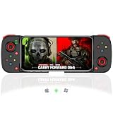 Megadream Wireless Game Controller für iPhone, MFi Bluetooth Mobile Gamepad Joystick für iOS/Android, für iPhone15/14/13 Pro/12/11/Samung Galaxy, OPPO, Oneplus, Huawei, Direct Play (Blcak)