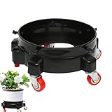 Bucket Dollyy – Detailliertes Design Eimerrollen | Stabile Polyurethan- Verstellbare Rollschuhschale | Blumentopfboden für Lebensmittelservice, Öl, Fett, Mauerwerk, Autow