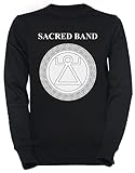 Luxogo Sacred Band of Carthage Shield of Tanit Unisex Schwarz Jumper Sweatshirt Herren Damen Unisex Black Jumper Men's Women's