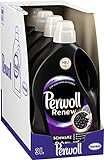Perwoll Renew Schwarz, 200 (4 x 50 Waschladungen), Waschmittel für alle dunklen Farben, Feinwaschmittel stärkt die Fasern und verbessert die Farbintensität