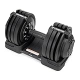 TREXO Verstellbare Hantel 24 kg Gewichtsregulierung mit Drehknopf Gewichte Hantel aus Eisen für Krafttraining Verstellbare Kurzhantel mit Ergonomischem Rutschfestem G