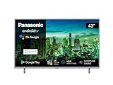 Panasonic TX-43LXW724 108 cm LED Fernseher (43 Zoll, HDR Bright Panel, 4K Ultra HD, Triple Tuner, HDMI, USB, Smart TV), Silber