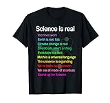 Science is real! Impfung Klimawandel Umwelt und Wissenschaft T-Shirt
