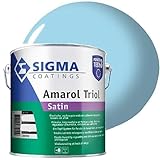 PPG Holzlack Metallfarbe Amarol Triol SatinPower Tech3 (1 Liter Blau)